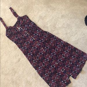 Midi apron style dress
